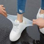 Outdoor waterproof shoe covers, portable for rainy days, waterproof, slip-resistant, snow-proof, wear-resistant adult latex shoe covers, cross-border dropshipping available.