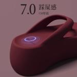 7.0 Thick-soled, height-increasing, "walking on clouds" themed flip-flops for women, perfect for summer, indoor use, outdoor wear, high-end beach and seaside style, prevents smelly feet.