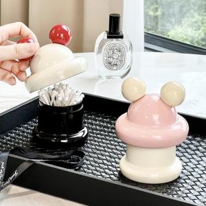 Creamy donut toothpick holder, high-value cotton swab holder, cute
