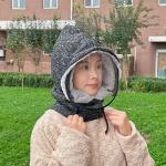 Autumn and winter cold-proof hat for men and women, fleece-lined warm hat with windproof face mask and neck warmer.