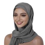 Modal multi-color breathable neck protector high elastic base layer hat long scarf combination women's jersey cloth head wrap long scarf