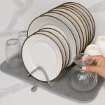 Nordic style solid color foldable storage bowl coaster kitchen dish table