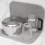 Nordic style solid color foldable storage bowl coaster kitchen dish table