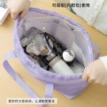 Mesh beach bag, travel toiletry bag, openwork tote bag, drawstring drawstring bag, foldable shopping bag, inner liner bag