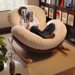Eggshell rocking chair, beanbag sofa, recliner, adult sleeping chair, balcony home leisure chair, single living room beanbag chair