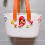 bathroom plastic bath basket cartoon toiletry