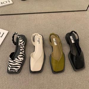 Women's flat Roman sandals, summer 2025 new style, fashionable French and Korean style, super fairy-like.