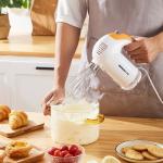 Lemigo N38D Electric Egg Beater 300W Household Baking Handheld Electric Egg Beater Mixer for Home Use