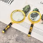 Magnifying Glass 100 Times High-Definition Genuine Reading and Identification Special Reading Handheld Magnifying Glass for Kidsren Without Hurting Eyes