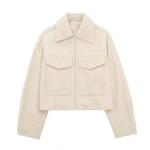 street fashion soft tweed short jacket coat