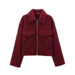 street fashion soft tweed short jacket coat