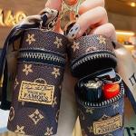 Mini Retro Portable Bag, Creative Leather Keychain Bag, Earphone Pouch