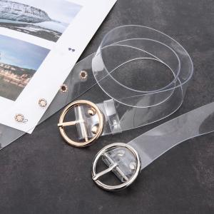 Distinctive Plastic silver Transparent Belt,