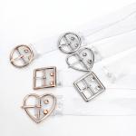 Distinctive Plastic silver Transparent Belt,