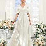 Sexy Slit Soft Satin Evening Gown