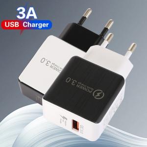 3A QC3.0 mobile phone fast charger 5V/9V/12 fast charging head travel charger