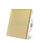 Type 86 European Standard Single Touch Switch British Standard National Standard Glass Panel Touch Sensor Light Fixture Ceiling Light Smart Switch