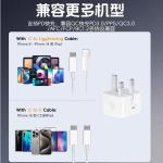 Pd British Standard Charger Fast Charging Suitable for Pd20W Apple Mobile Phone 35W Charging Head