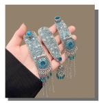 Ethnic Style Sparkling Tassel Hair Clip,