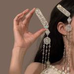Ethnic Style Sparkling Tassel Hair Clip,