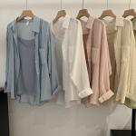 Long Sleeve Solid Color Loose Shirt