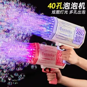Bubble machine, children's toy, mini cannon, light,