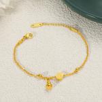Gourd Bracelet Ping An Fu Brand Titanium Steel Bracelet Light Luxury Exquisite New Chinese Style Color-free Chain