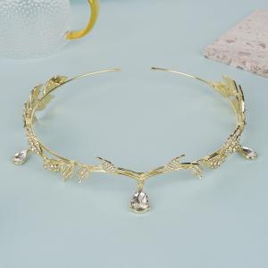 Antique Women's Headwear Crown Hanfu Fashion Headwear Eyebrow Pendant Ethnic Style Rhinestone Headwear Shiny Headband Hair Accessories
