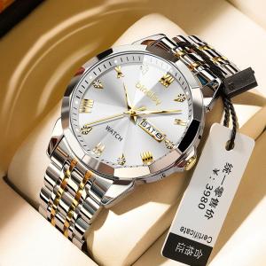 Foreign Trade Hot-Selling 2026 New Men's Watch Men's Large Dial Luminous Men's Watch Men's High-End Calendar Quartz Watch
