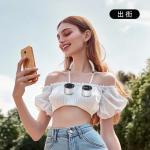 Digital Display Neck-Hanging Mini Fan