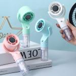 New Handheld Spray Fan Portable Mini USB Charging Outdoor Spray Humidifying