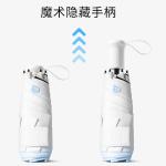 New Women's Gradient Magic Hidden Handle Umbrella Five-fold Sunny and Rainy Dual-purpose Sun Umbrella Lightweight Portable