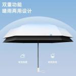 New Women's Gradient Magic Hidden Handle Umbrella Five-fold Sunny and Rainy Dual-purpose Sun Umbrella Lightweight Portable