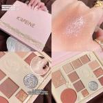 Capel 12-Color Lace Eyeshadow Dream Goddess Matte Pearlescent Blush Highlighter Powder Gel Liquid Eyeshadow Palette