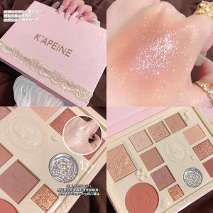 Capel 12-Color Lace Eyeshadow Dream Goddess Matte Pearlescent Blush Highlighter Powder Gel Liquid Eyeshadow Palette
