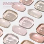 Ice-Clear Nude Nail Polish Gel 2026 New Model Jelly Hua Fei Color Huan Huan Base Color 15ml for Nail Salons