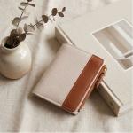 Wholesale from the Source Factory: Women's Short Zipper Wallet, Cross-Border Hot-Selling Color-Blocking Wallet, Women's Coin Purse, Card Holder
