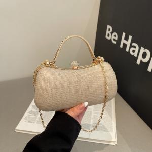 Unique Style Box Bag 2026 Autumn and Winter New Trendy Fashion Chain Evening Bag with Sparkling Rhinestones for Women, Shoulder and Crossbody Bag