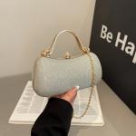 Unique Style Box Bag 2026 Autumn and Winter New Trendy Fashion Chain Evening Bag with Sparkling Rhinestones for Women, Shoulder and Crossbody Bag