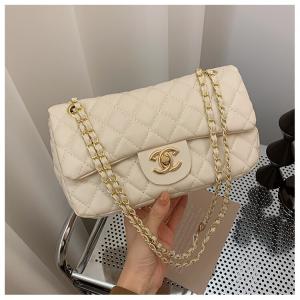 Cross-Border New Women's Bags new Simple and Fashionable Quilted Small Fragrant Style Single Shoulder Crossbody Bag Small Square Bag Bags
