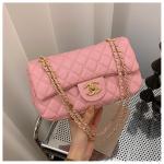 Cross-Border New Women's Bags new Simple and Fashionable Quilted Small Fragrant Style Single Shoulder Crossbody Bag Small Square Bag Bags