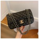 Cross-Border New Women's Bags new Simple and Fashionable Quilted Small Fragrant Style Single Shoulder Crossbody Bag Small Square Bag Bags